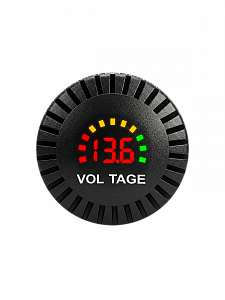 Врезной вольтметр с экраном для лодок и авто12-24В TDS TS-CAU59 Красный